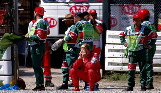 Schwere Stunden: 1995 lag Häkkinen nach einem Unfall im Koma