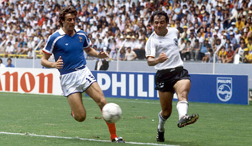 WM 1986 in Mexiko: Felix Magath im Halbfinale gegen Frankreich (2:0)