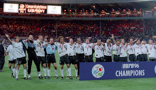 Feiern in Wembley: Deutschland feiert den dritten EM-Titel