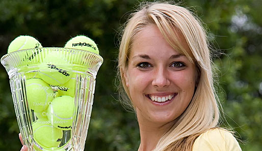 Sieht so die nächste große deutsche Tennisspielerin nach Steffi Graf aus? Ganz Deutschland hofft es