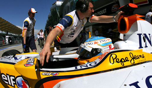 Einen Platz vor Fernando Alonso im Renault