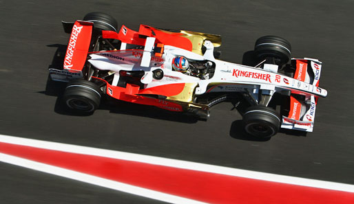 Auch Adrian Sutil (Bild) und Force-India-Teamkollege Giancarlo Fisichella kamen nicht in den zweiten Quali-Abschnitt