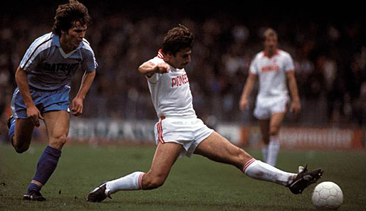 Als Netzer und Overath ihre Karriere beendeten, standen andere Spieler im Mittelpunkt. Wie 1981 Lothar Matthäus (l.) und Klaus Allofs