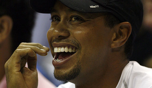 Golf-Superstar Tiger Woods hatte bei den Orlando Magic gut lachen
