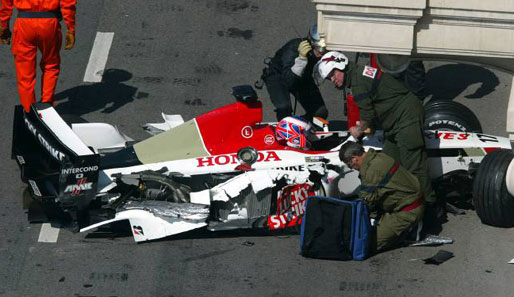 Zurück zum Sport: 2003 erwischte es Jenson Button heftig