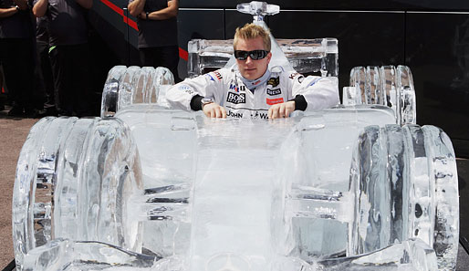 Räikkönen 2006 im Silberpfeil - allerdings nicht im echten