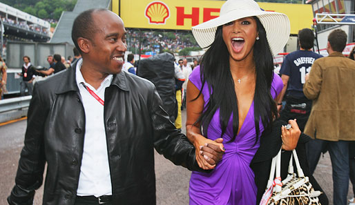 Hamilton hatte 2008 in Monaco zum ersten Mal seine Freundin Nicole Scherzinger dabei. Immerhin ein klitzekleiner historischer Moment