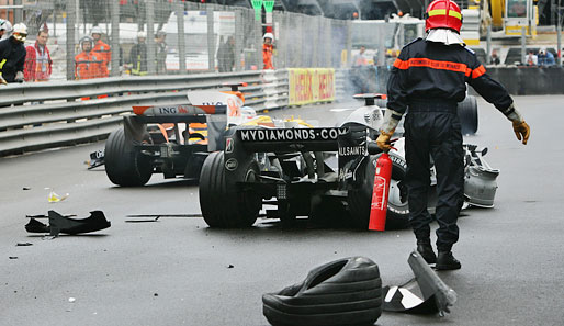 Nico Rosberg war wegen dieses heftigen Unfalls nicht gerade nach feiern zumute