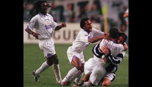 1998: Real Madrid - Juventus Turin 1:0 (0:0) - Pedrag Mijatovic erzielt in der 66. Minute das goldene Tor für Real
