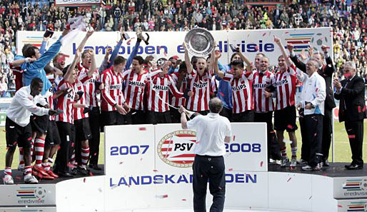 Den mittlerweile 21. Titel konnte der PSV Eindhoven in der niederländischen Eredivisie feiern