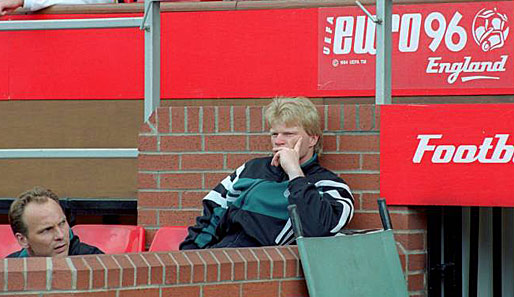 Auch bei der EM 1996 blieb Kahn nur die Zuschauerrolle. Immerhin stieg er hinter Köpke zur Nummer zwei auf