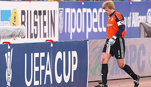 Ein unwürdiges Aus: Kahns internationale Karriere endet mit einer 0:4-Klatsche im Uefa-Cup-Halbfinale gegen St. Petersburg