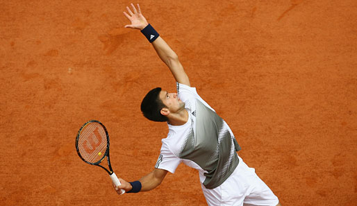 Novak Djokovic (SRB) besiegte Denis Gremelmayr 4:6, 6:3, 7:5, 6:2