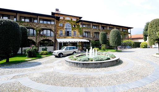 Und hier residieren Jogis Jungs möglichst bis zum Finale: das luxuriöse Hotel "Il Giardino" in Ascona
