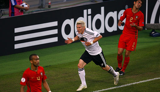 Gegen seinen Lieblingsgegner Portugal im Viertelfinale der EM 2008 dann die Explosion: Ein Tor und zwei Assists beim 3:2-Sieg