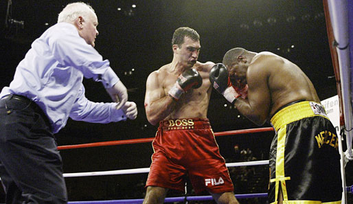 29. Juni 2002: WBO-Titelverteidigung gegen Ray Mercer (TKO in der 6. Runde)