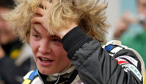 Mehr Haar: Nico bei der Formel 3 Euroserie am Hockenheimring 2003
