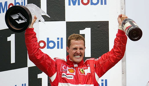 Bewegender Moment im Jahr 2006: Schumi gewann in Hockenheim sein letztes Formel-1-Rennen auf deutschem Boden