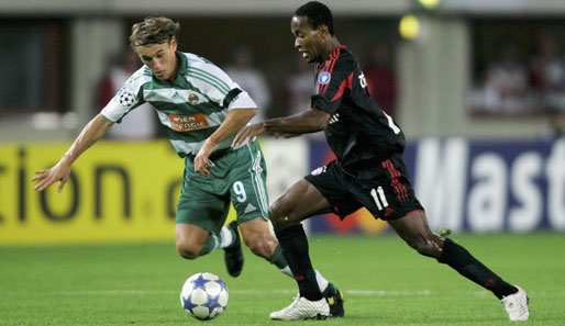 Axel Lawaree (l.) knippst seit 2007 für Fortuna Düsseldorf. 2005 spielte er mit Rapid Wien in der Champions League gegen die Bayern und Juventus Turin