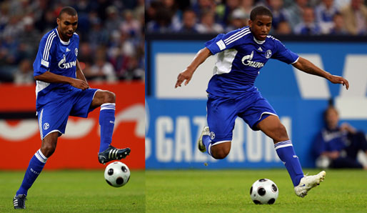Mit Orlando Engelaar (l., 6 Millionen Euro) und Jefferson Farfan (r., 10 Millionen Euro) will Schalke oben mitspielen