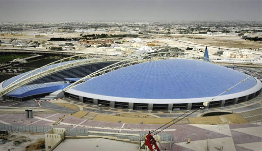 Das Herzstück der Akademie: der ASPIRE-Dome. Mit 290.000 Quadratmetern Fläche die größte Halle der Welt