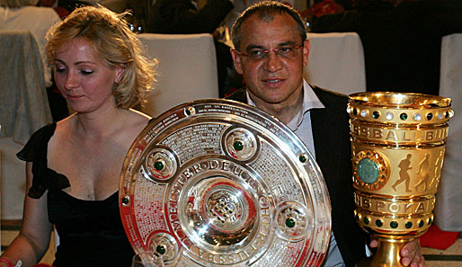 Beim FC Bayern schrieb Magath Geschichte. Als erster Trainer überhaupt gewann er das Double-Double: Meisterschaft und Pokal, 2005 und 2006