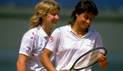 Steffi Graf und Gabriela Sabatini spielten ab und zu auch gemeinsam Doppel, aber meistens waren sie erbitterte Rivalinnen