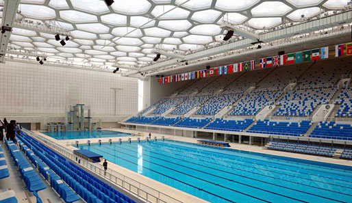 Schwimmer, Synchronschwimmer und Wasserspringer sind hier aktiv. 17.000 Zuschauer passen rein