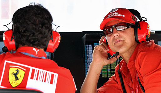 Ferrari-Berater Michael Schumacher ist mit Massas Leistung zufrieden