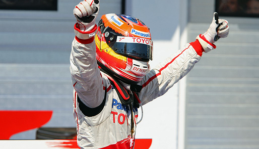 Platz 9: Timo Glock. Der Toyota-Pilot ist der frischeste Neuzugang in dieser Liste - er stand in Ungarn 2008 als Zweiter auf dem Podium
