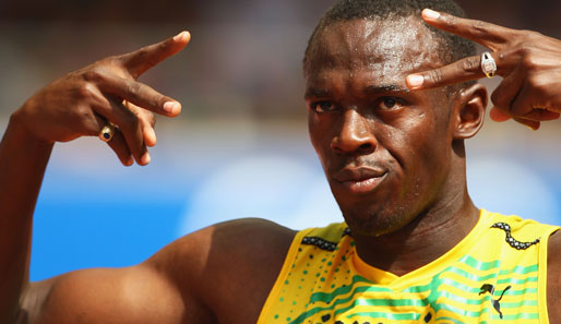 Der Jamaikaner Usain Bolt machte in den Vorläufen noch nicht ernst