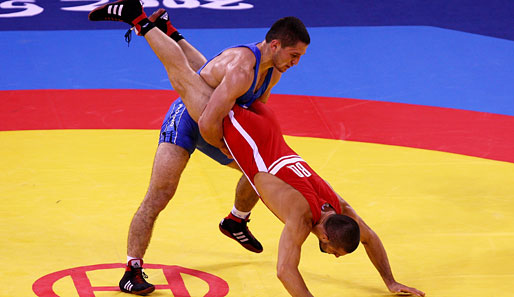 Andrej Stadnik (l.) gewann Freistil-Silber in der Klasse bis 66 kg