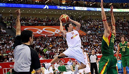 Spaniens Basketballer mussten im ersten Halbfinalspiel gegen Litauen ran