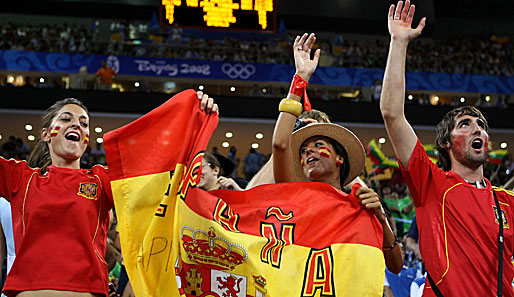 Die spanischen Fans waren außer Rand und Band