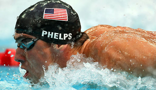 Turbo-Phelps schwamm acht Wettbewerbe, holte acht Mal Gold und brach somit den Olympia-Rekord von Mark Spitz