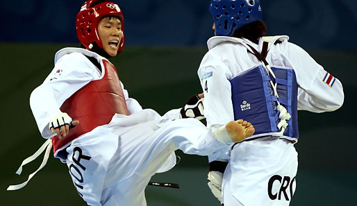 Kaum zu schlagen waren die Koreaner im Taekwondo: Vier Mal Gold gab es für sie