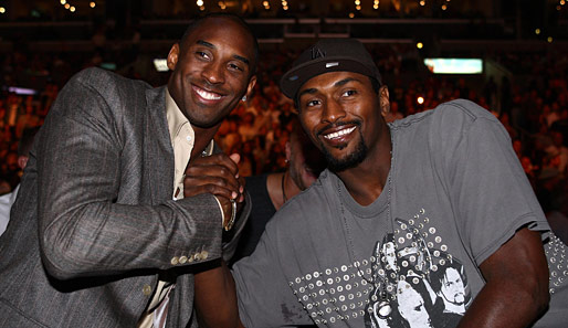 ...oder die NBA-Stars Kobe Bryant (l.) und Ron Artest. Keiner wollte den Kampf verpassen
