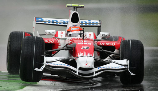 Timo Glock kam im Regen hingegen ganz gut zurecht - am Ende wurde der Toyota-Pilot Neunter