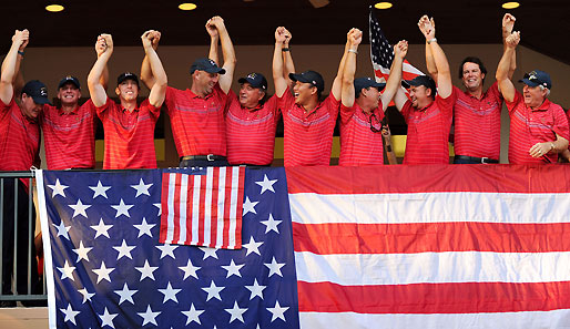 2008 im Valhalla Golf Club in Louisville, Kentucky: USA - Europa: 16,5:11,5. Nach drei Klatschen in Serie gewinnen die US-Boys den Cup zurück!