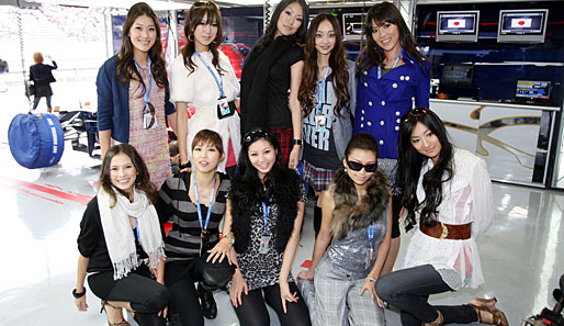 Formel1, Boxenluder, Japan-GP, Gridgirls,