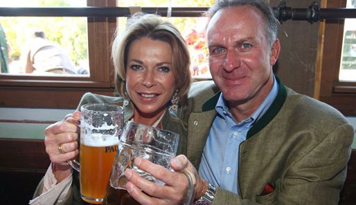 Karl Heinz Rummenigge mit Ehefrau Martina