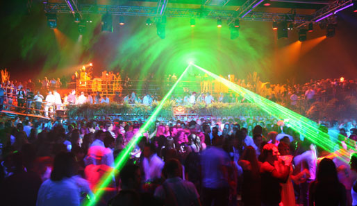 Beeindruckende Lasershow in Sao Paulo. Austin Powers Rivale Dr. Evil hätte daran seine wahre Freude
