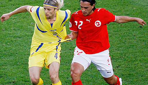 Anatolij Tymoschtschuk bei der WM 2006 in Deutschland. Dort zog die Ukraine nach Elfmeterschießen gegen die Schweiz ins Viertelfinale ein