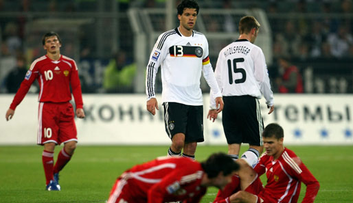 11.10.2008, GER - RUS 2:1: Deutschland besiegt Russland mit 2:1 und übernimmt die Tabellenführung der Gruppe 4