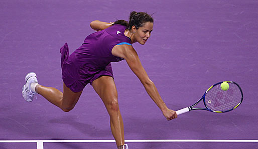 Der sportliche Auftakt beim WTA-Masters in Doha 2008 verlief für Ana Ivanovic nicht nach Wunsch