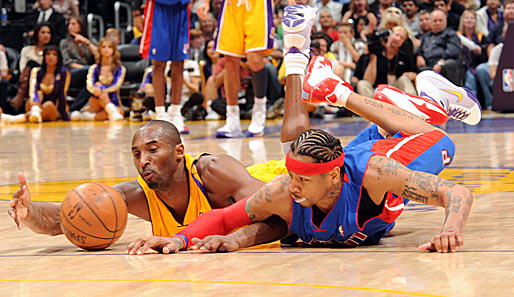 Trotzdem können auch die Lakers noch verlieren: Gegen Iverson und die Pistons setzte es am Freitag die erste Saisonniederlage