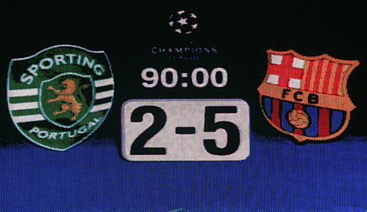 In der diesjährigen Gruppenphase setzte sich Sporting als Zweiter hinter Barcelona durch - gegen die Spanier gab's zuhause eine ordentliche Abreibung