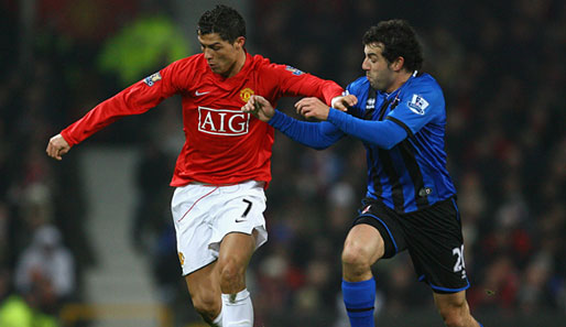 Manchester United - Middlesbrough: Cristiano Ronaldo hatte gegen die giftigen Gäste einen schweren Stand