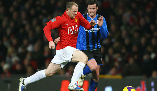 Wayne Rooney war viel unterwegs, hatte vor dem Tor aber kein Glück