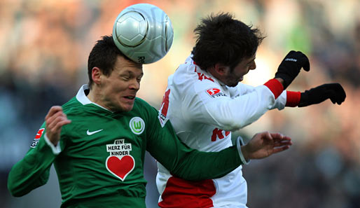 1. FC Köln - VfL Wolfsburg 1:1: Reine Kopfsache - in Köln standen sich zum Rückrundenauftakt der FC und Wolfsburg gegenüber